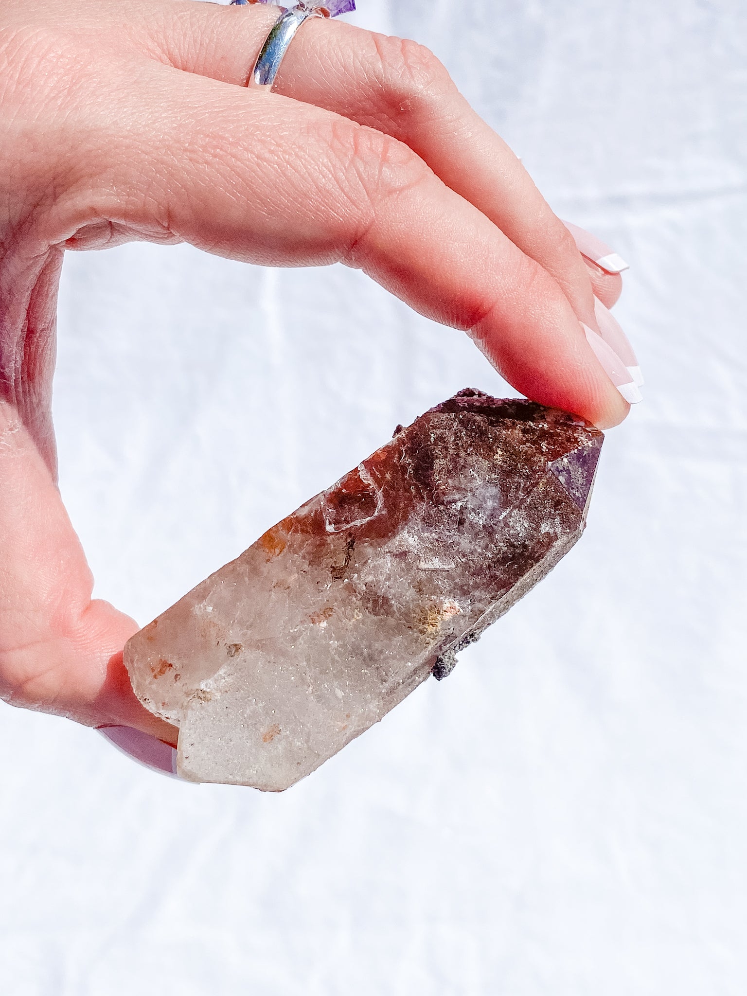 Clear Quartz with Inclusions Natural Point 111g