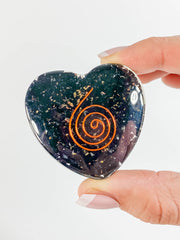 Orgonite Heart Black Tourmaline | Medium