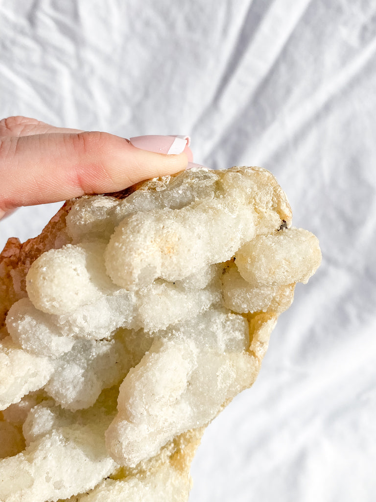 Coral Quartz Mineral Specimen  Cluster 362g