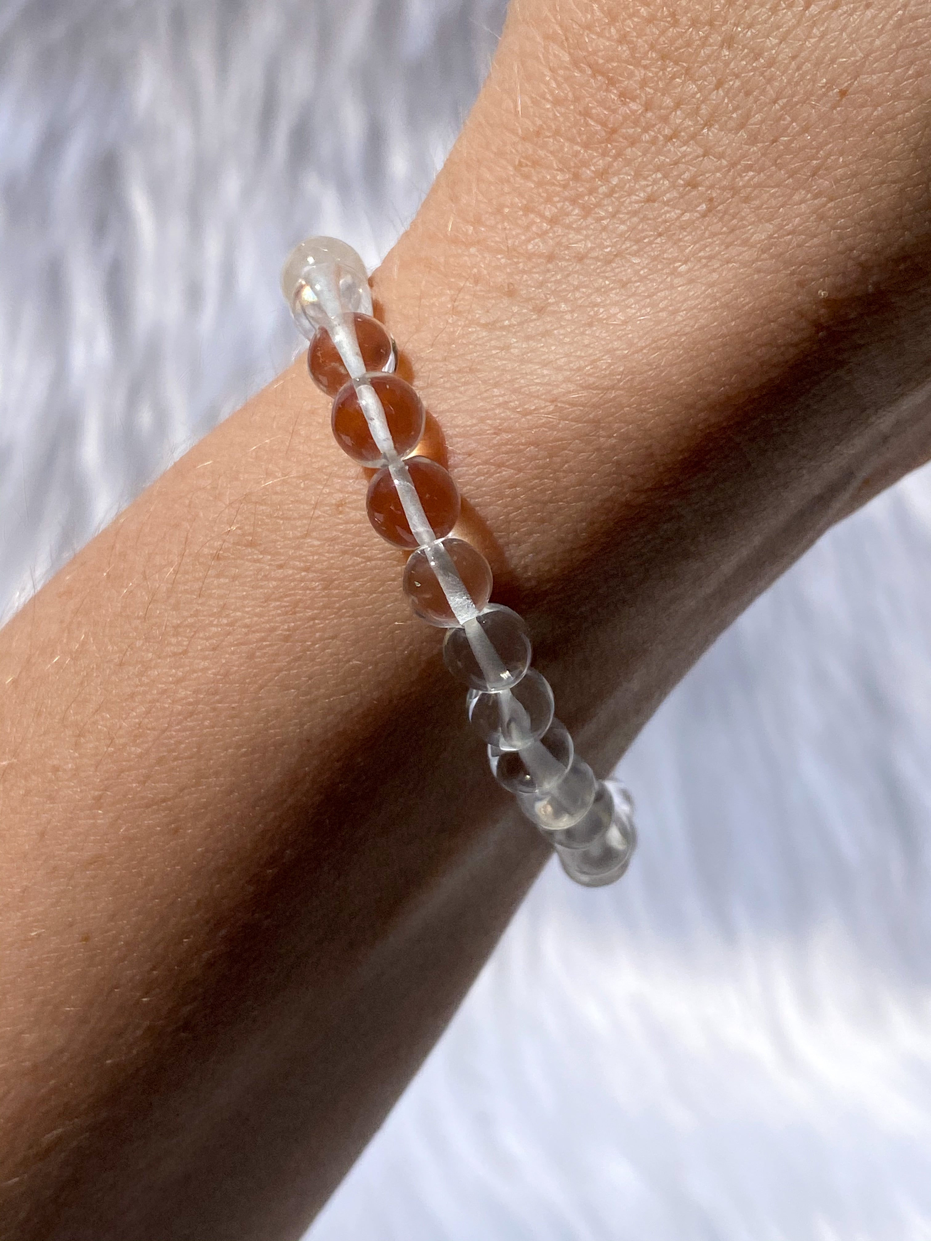 Clear Quartz Bead Bracelet