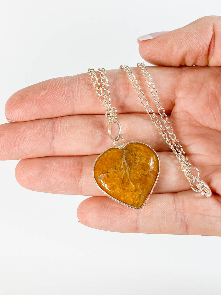 Agate Heart Pendant