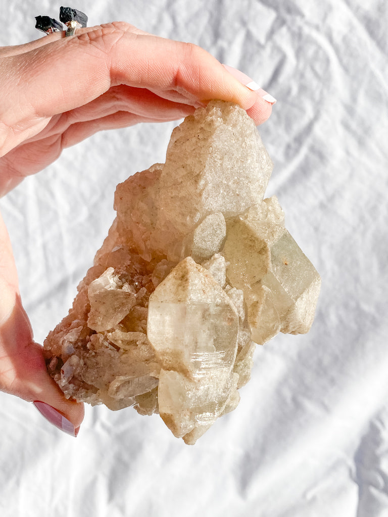 Himalayan Quartz Cluster with Inclusions 536g