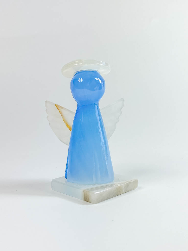 Onyx Blue Angel Carving