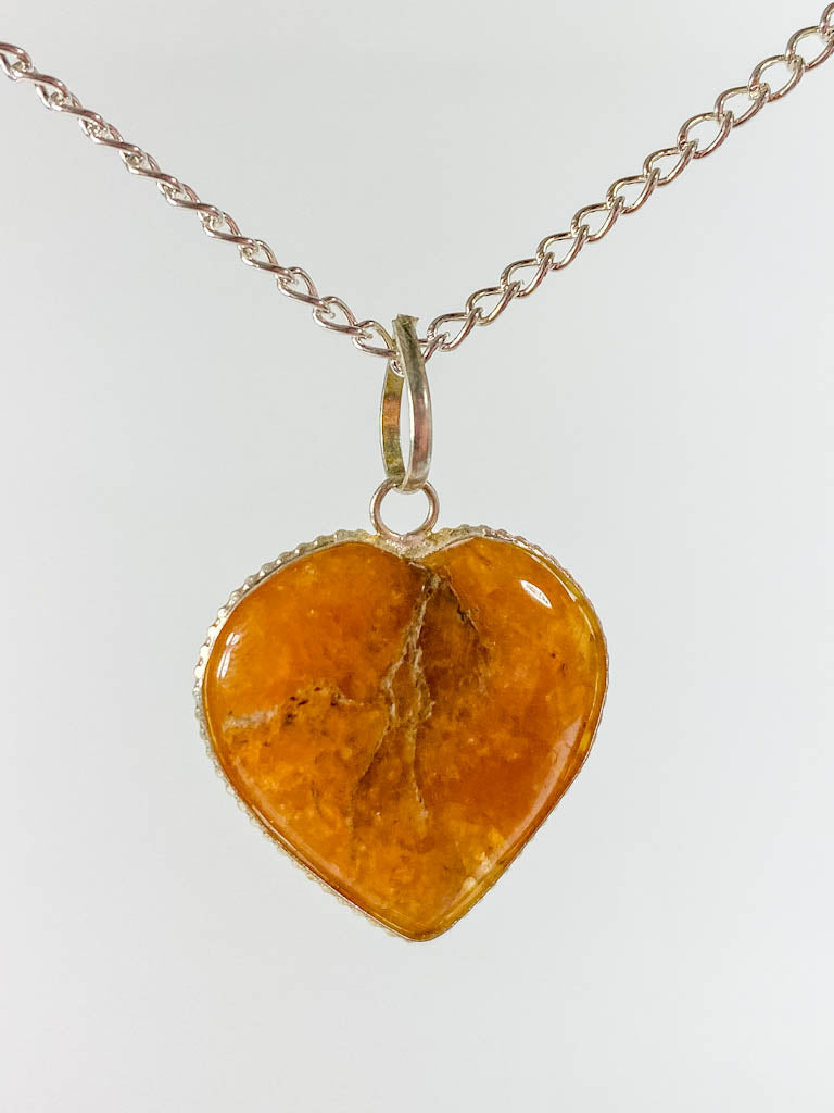 Agate Heart Pendant