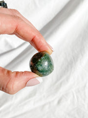 Green Moss Agate Tumbles | Medium