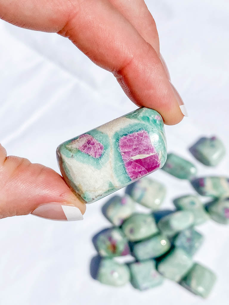 Ruby Fuchsite Tumbles | Medium