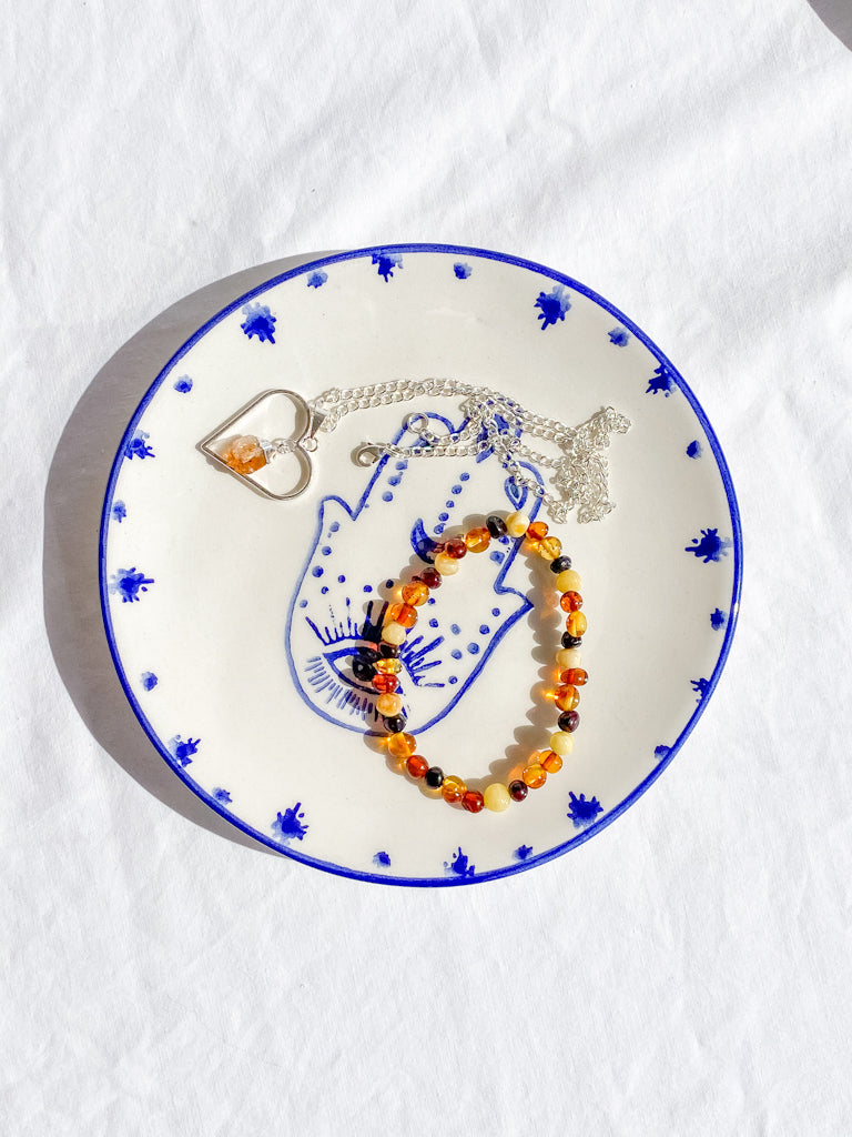 Hamsa Ceramic Dish