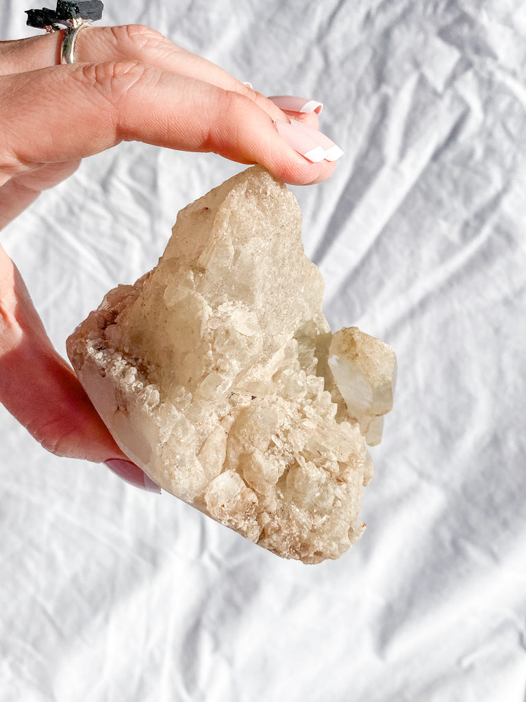 Himalayan Quartz Cluster with Inclusions 536g