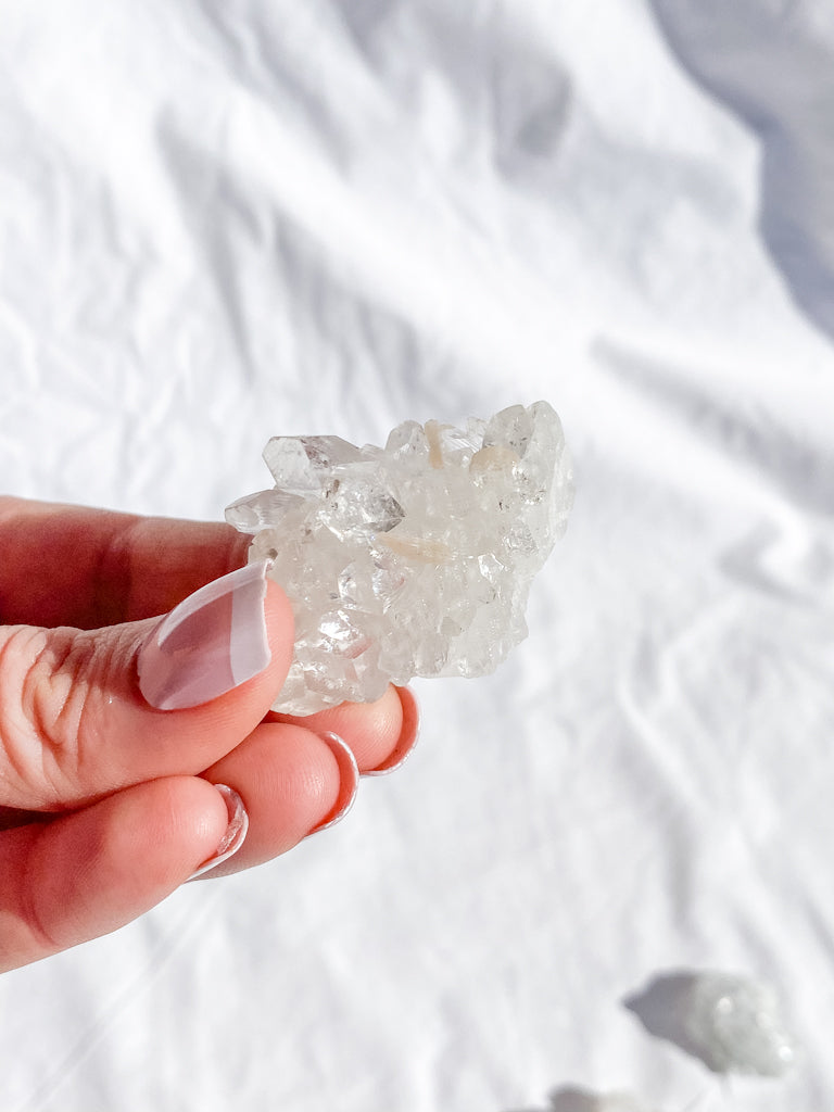 Glass Apophyllite Cluster | Small