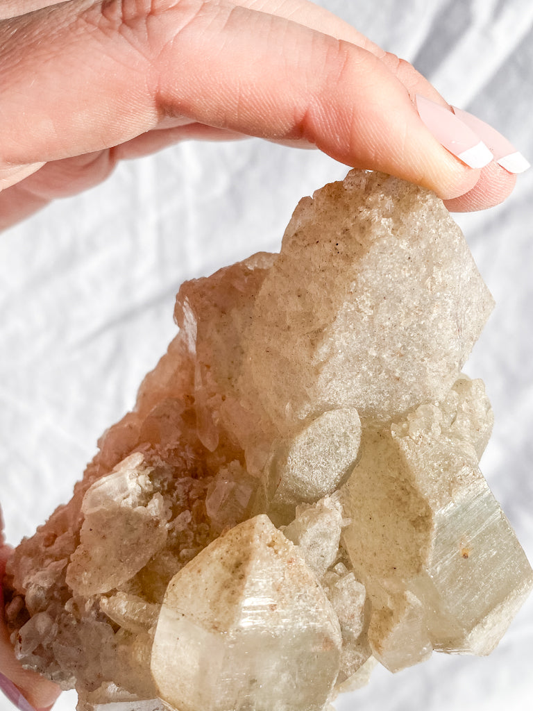 Himalayan Quartz Cluster with Inclusions 536g