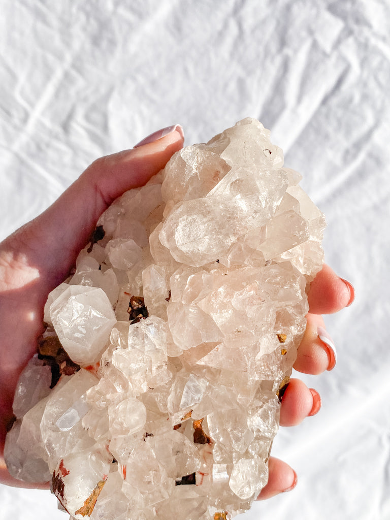 Himalayan Quartz Cluster with Inclusions 657g