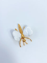 Howlite Dragonfly Carving