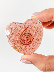 Orgonite Heart Rose Quartz | Medium