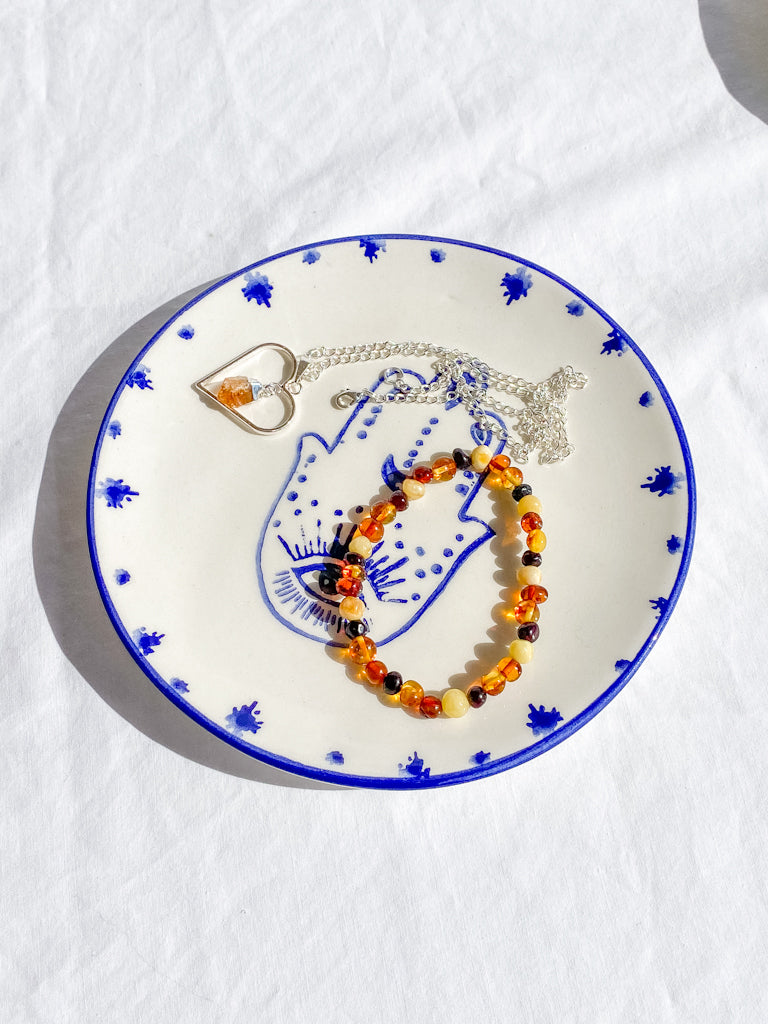 Hamsa Ceramic Dish