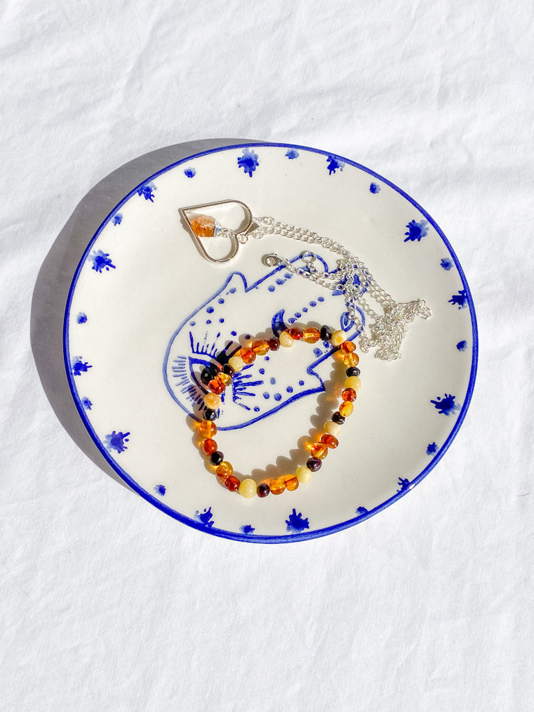 Hamsa Ceramic Dish