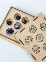 Platonic Solid Sacred Geometry Box | Amethyst