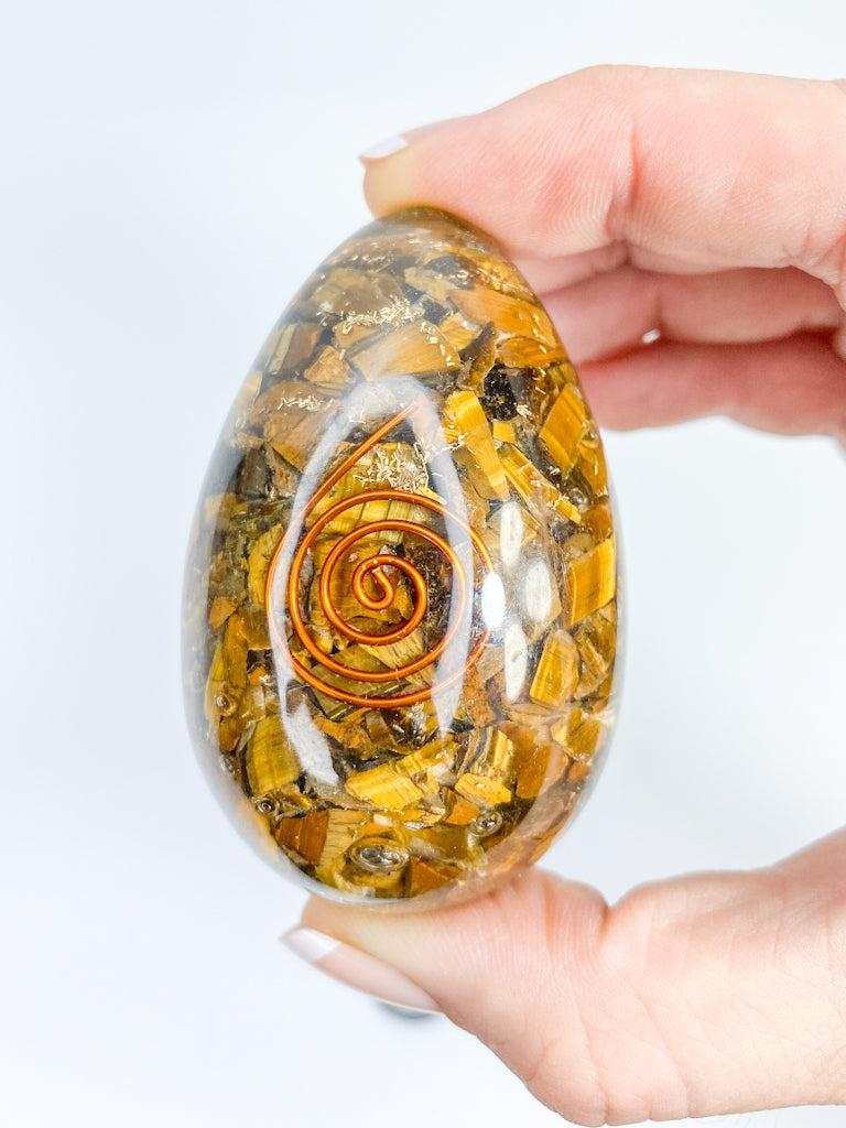 Orgonite Tiger Eye Egg | X Large