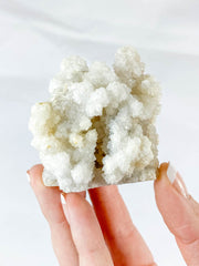 White Chalcedony Stalactite Cluster 143g