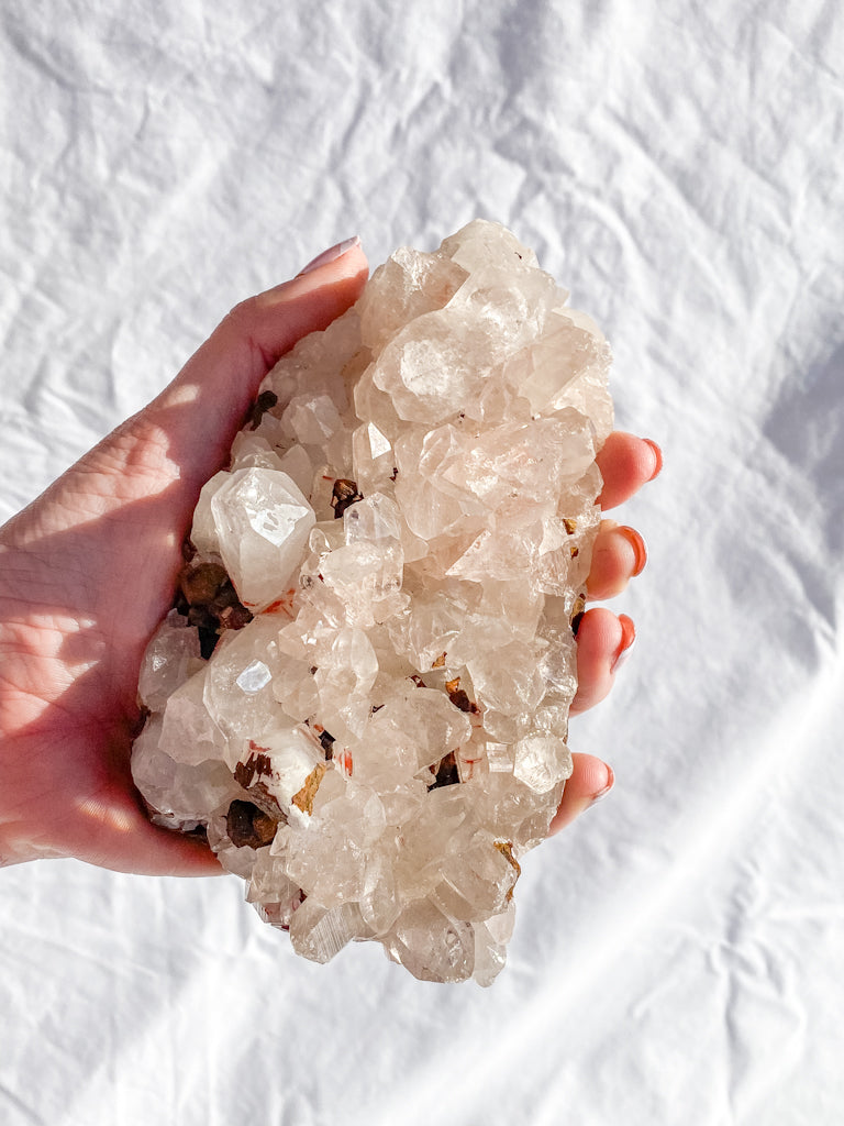 Himalayan Quartz Cluster with Inclusions 657g