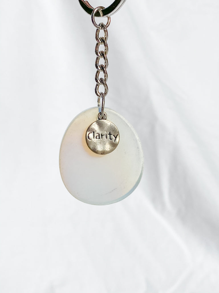 Worry Stone Keyring Opalite