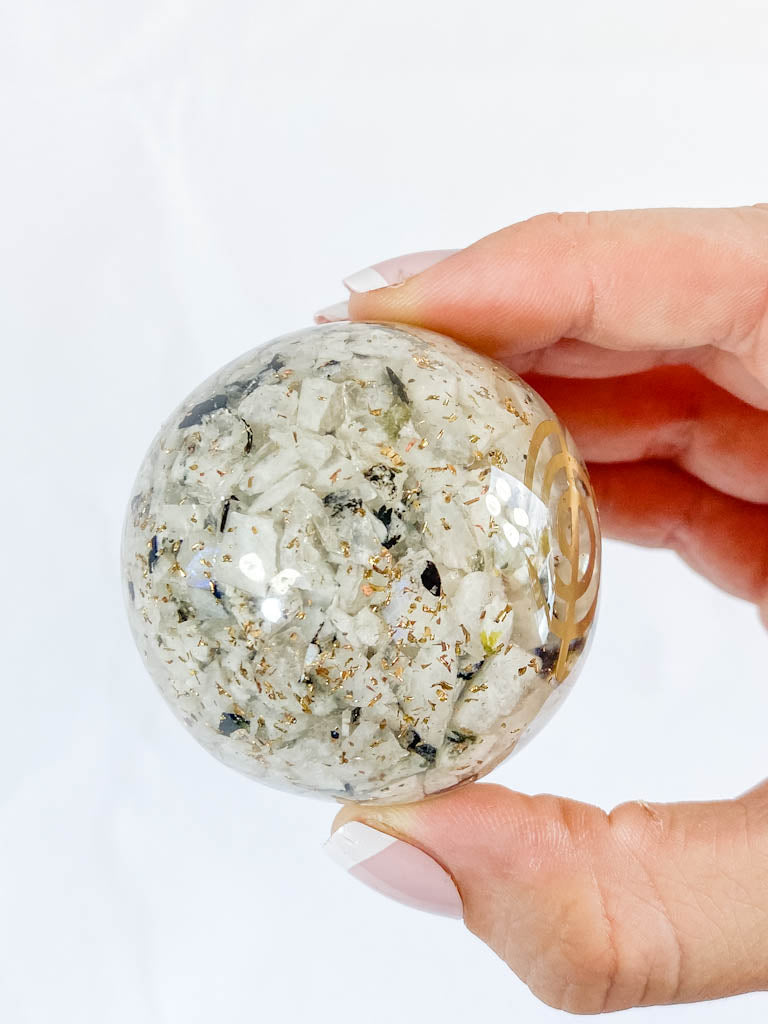 Orgonite Moonstone Sphere | X Large