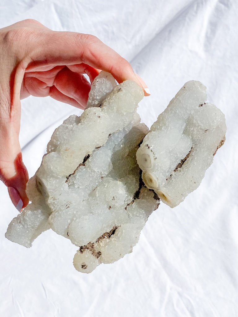 Finger Coral Quartz Cluster 555g