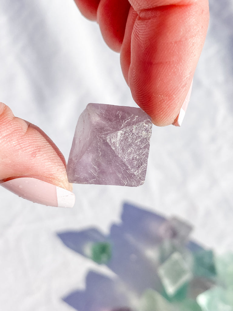 Fluorite Natural Octahedron Mixed Color | Mini