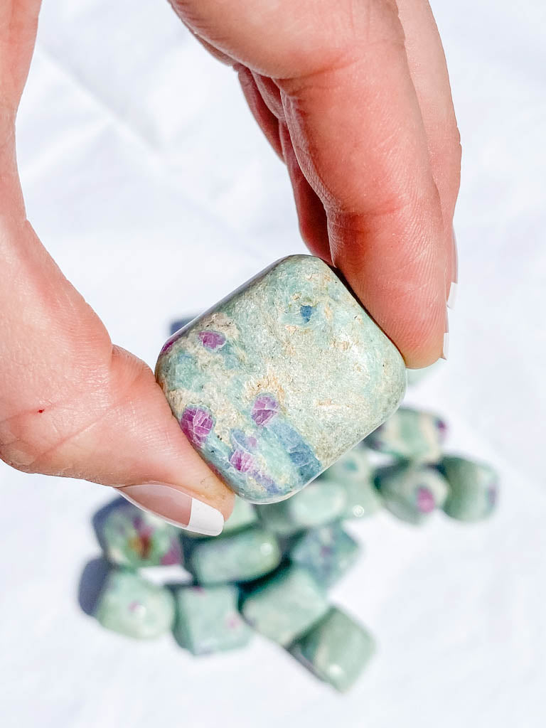 Ruby Fuchsite Tumbles | Medium