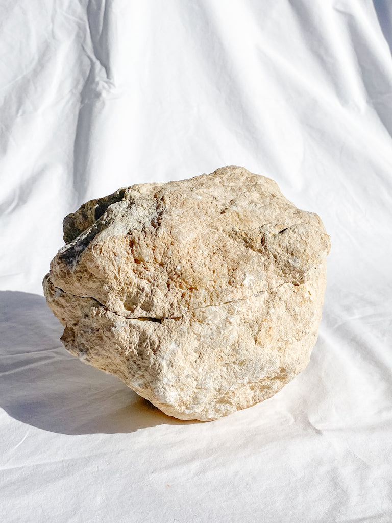 Clear Quartz and Calcite Geode Pair 3.4kg