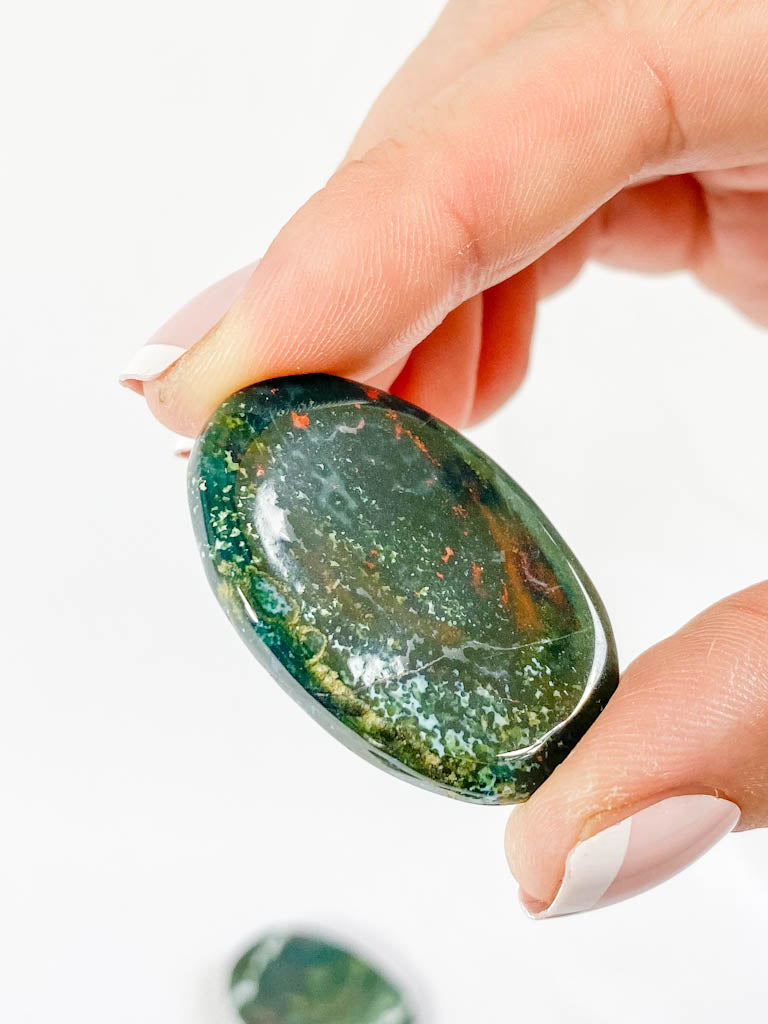 BloodStone Worry Stone