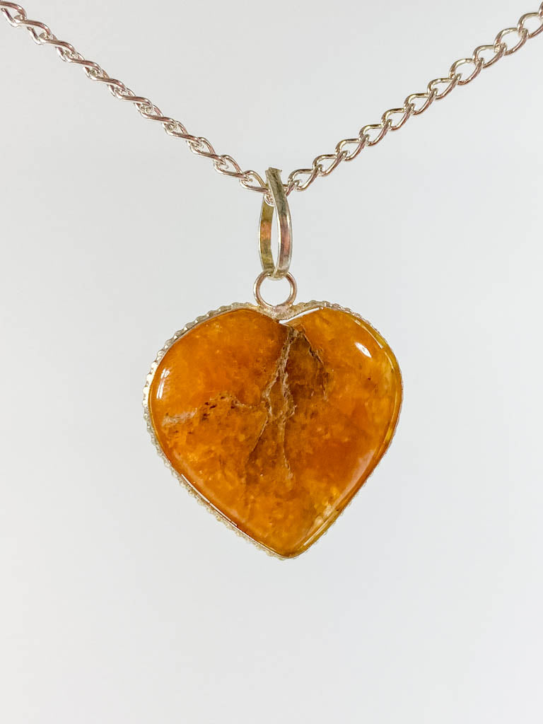 Agate Heart Pendant