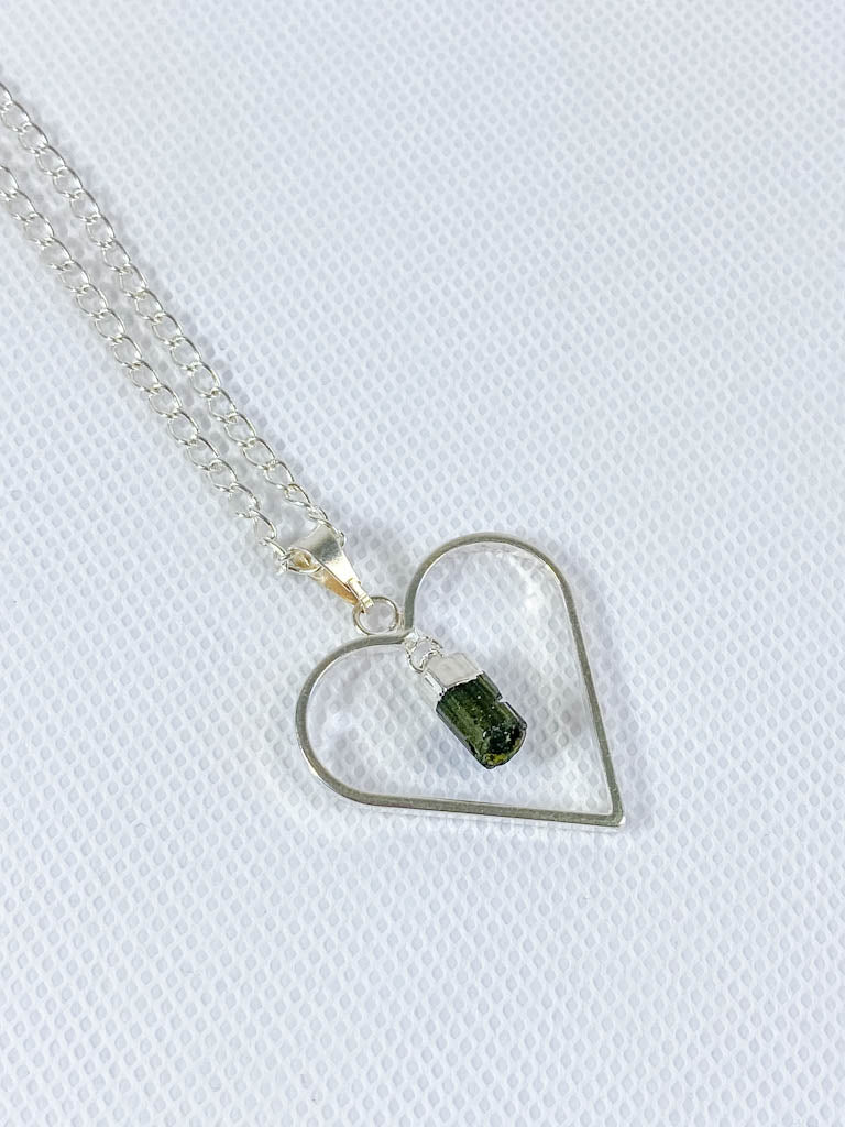 Love Crystals Pendant Green Tourmaline