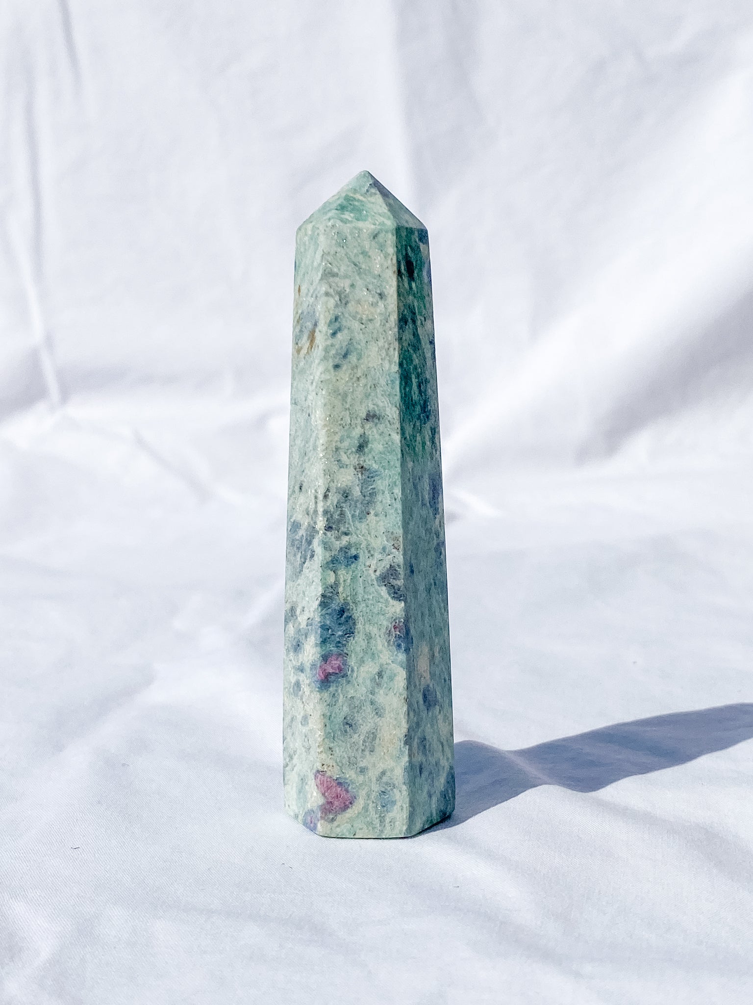 Ruby Fuchsite Polished Point 95g