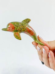 Unakite Dolphin Carving