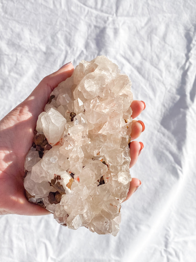 Himalayan Quartz Cluster with Inclusions 657g