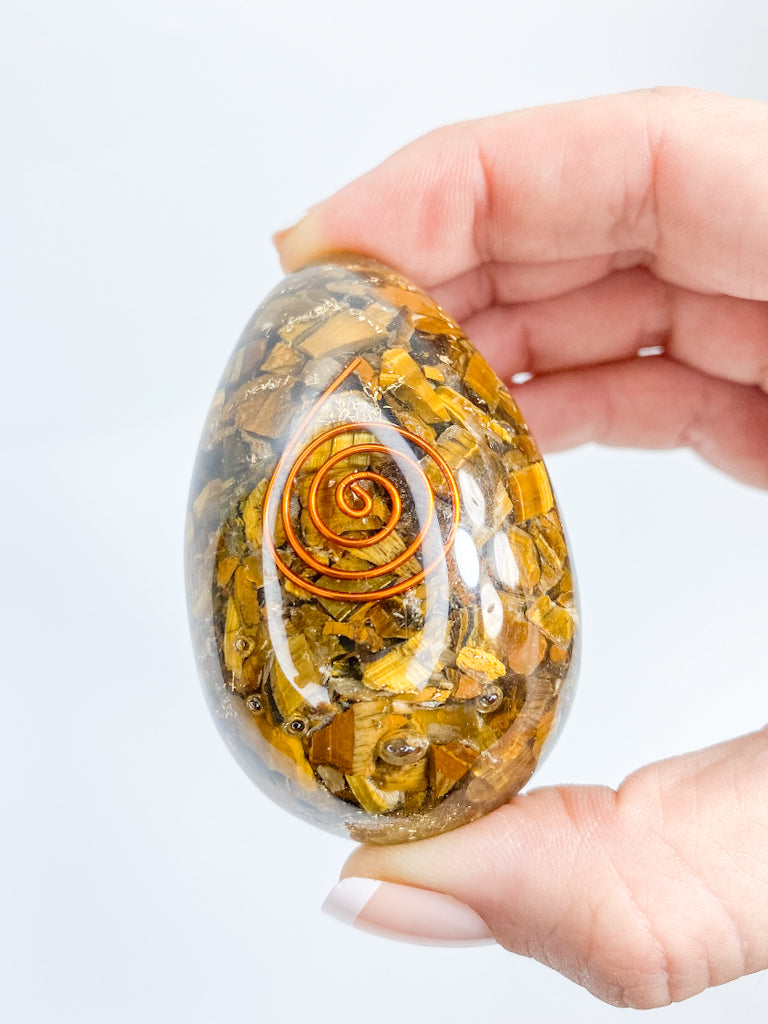 Orgonite Tiger Eye Egg | X Large