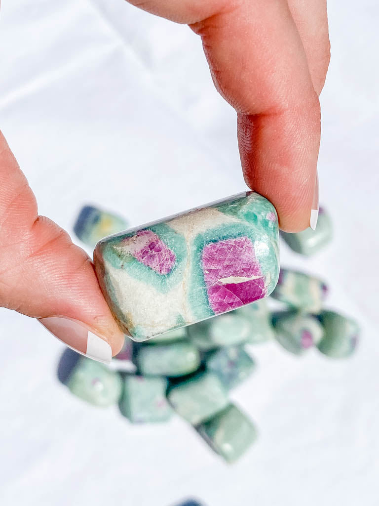 Ruby Fuchsite Tumbles | Medium