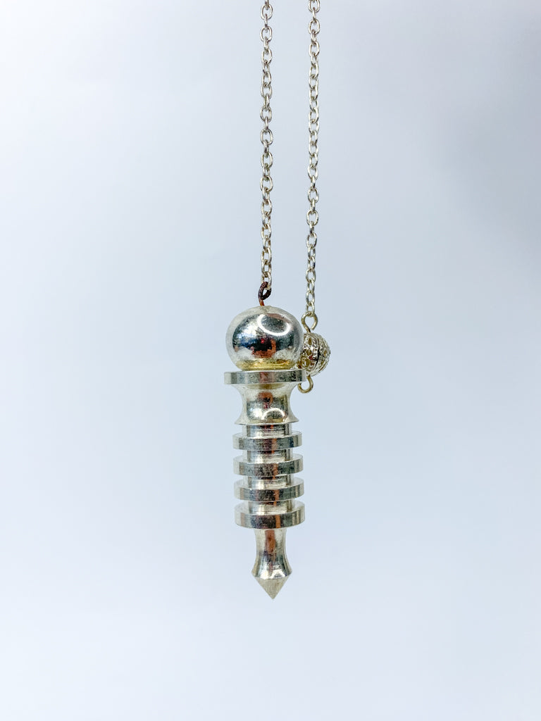 Silver Spiral Pendulum