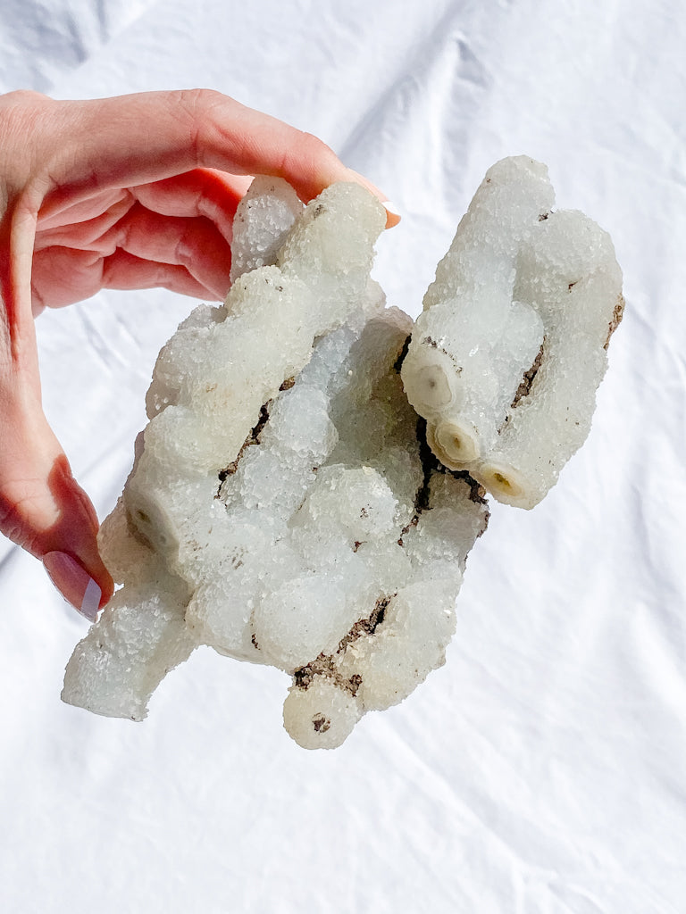 Finger Coral Quartz Cluster 555g