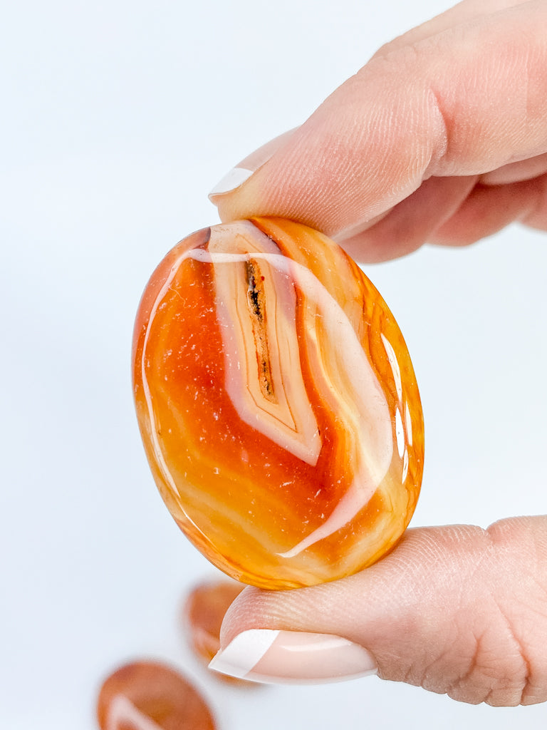 Carnelian Worry Stone