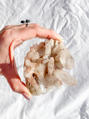 Himalayan Quartz Cluster with Inclusions 292g