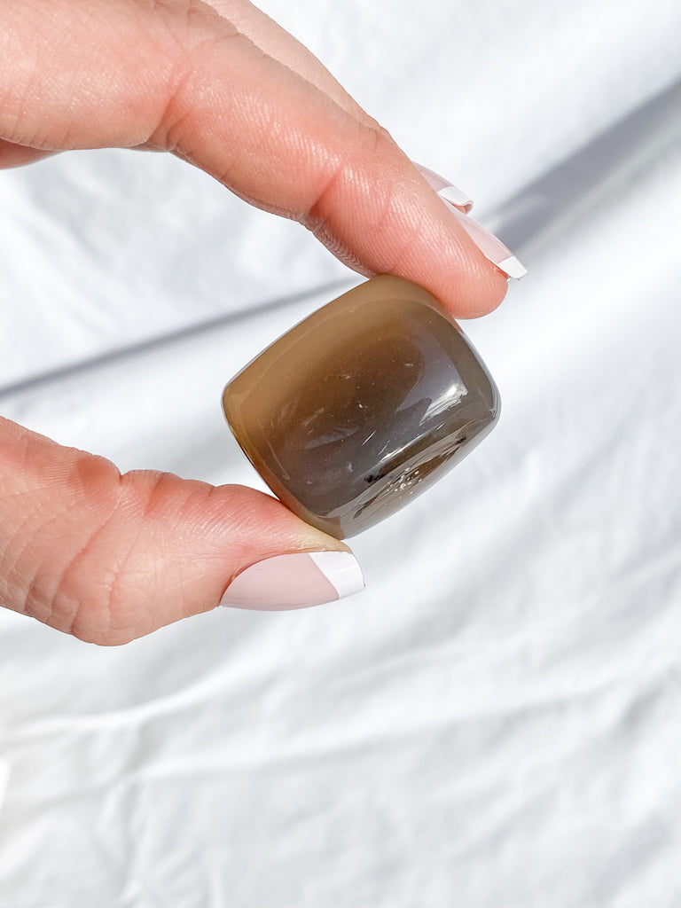 Brown Chalcedony Tumbles | Medium