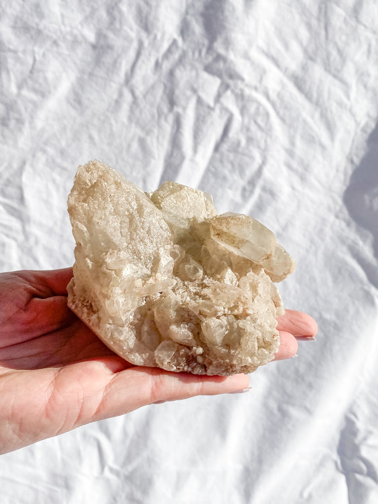 Himalayan Quartz Cluster with Inclusions 536g