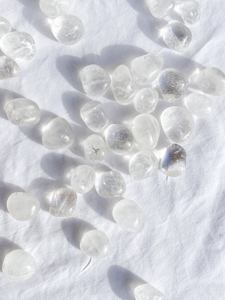 Clear Quartz Tumbles | Small