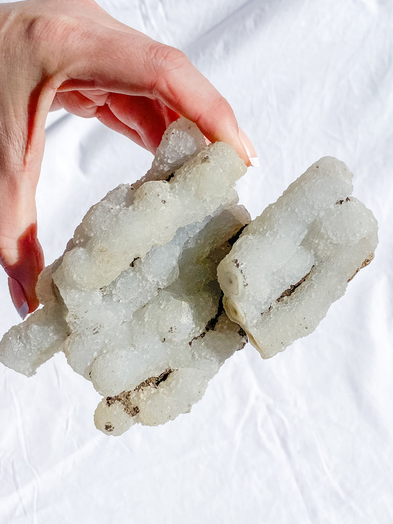 Finger Coral Quartz Cluster 555g