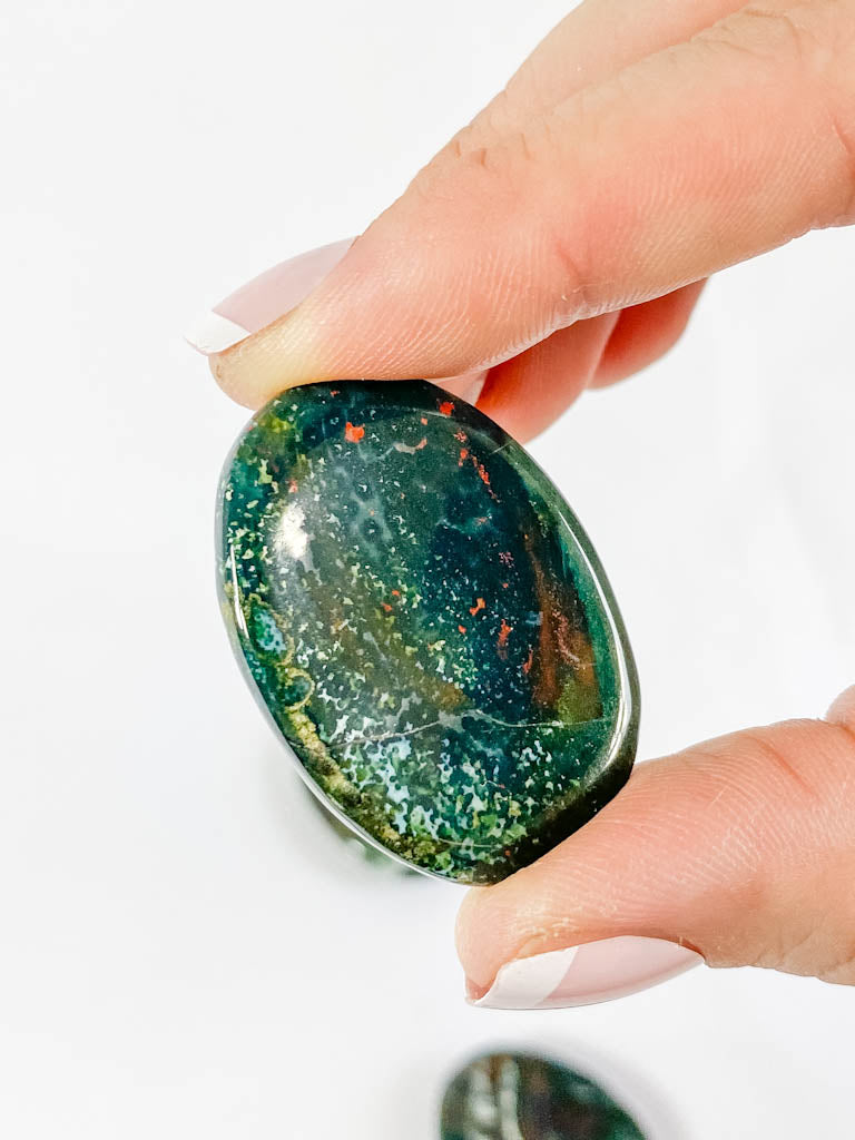 BloodStone Worry Stone