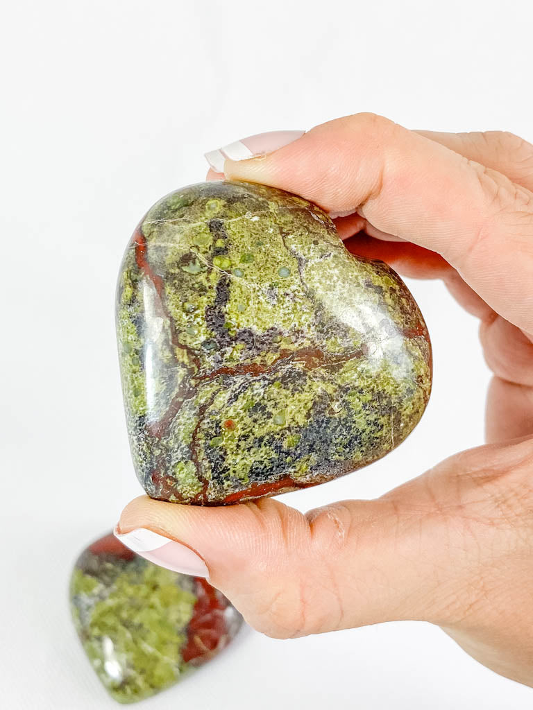 Dragon Bloodstone Heart | Large