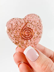 Orgonite Heart Rose Quartz | Medium