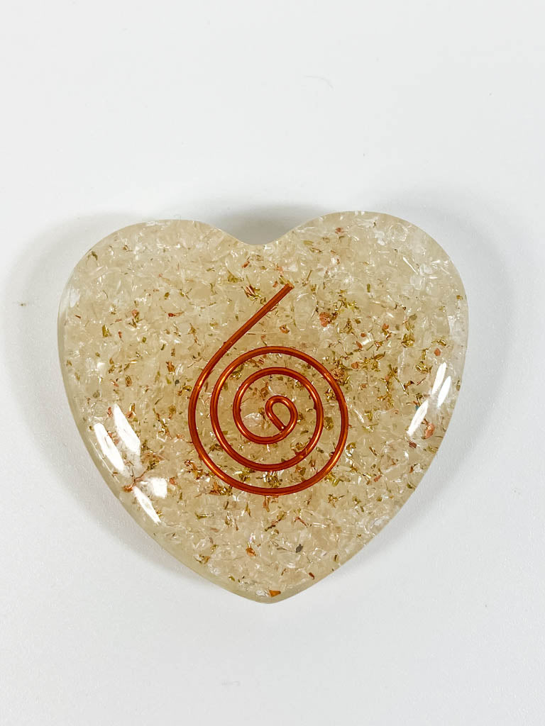 Orgonite Heart Clear Quartz | Medium