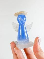 Onyx Blue Angel Carving